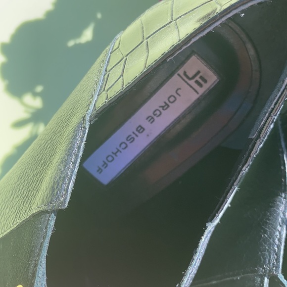 Jorge Bischoff Black Suede &Patent Short Booties - Picture 4 of 6